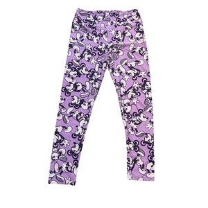 LuLaRoe Disney Mickey Mouse Purple Allover Print Leggings OS Discontinued